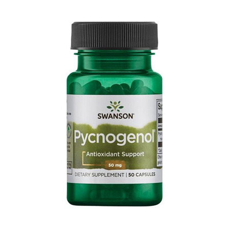 Swanson Pycnogenol 50 mg, Ekstrakt z Kory Sosny Nadmorskiej -  50 kapsułek