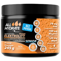 Elektrolity Aliness ALLHydrate Orange Senior Bez Potasu w proszku - 300g (50 porcji)