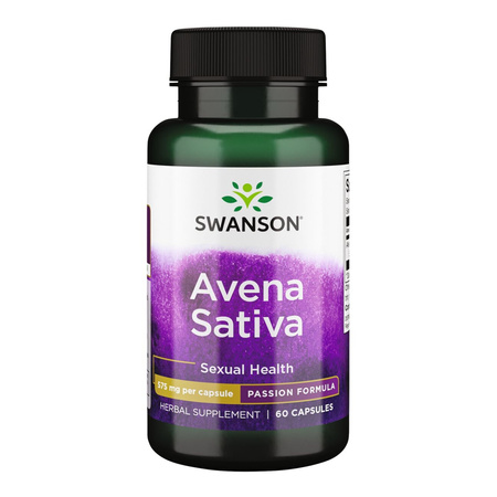 Swanson Owies Zwyczajny Ekstrakt 10:1 (Avena Sativa) 575 mg - 60 kapsułek
