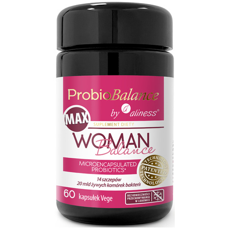 Aliness Probiotyk dla Kobiet ProbioBalance MAX WOMAN Balance 20 mld - 60 kapsułek VEGE