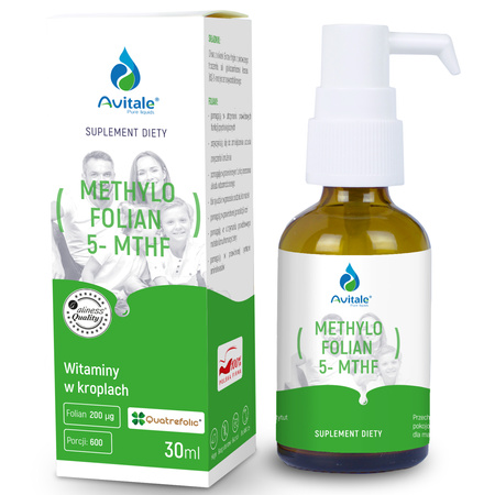 Aliness AVITALE Methylo Folian (Quatrefolic) 5-MTHF 200 µg w Kroplach - 30 ml