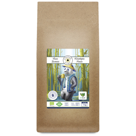 Kawa ziarnista ARABICA 100% Kolumbijska Panda BIO 1kg Ecoblik