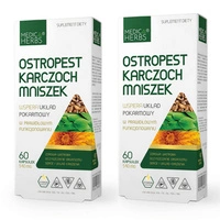 [Zestaw] 2x Medica Herbs Ostropest Karczoch Mniszek - 60 kapsułek