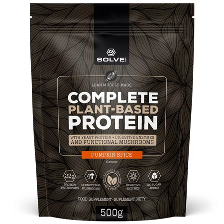 Białko o smaky dyniowym Complete Plant-based Protein Pumpkin spice 500g Solve Labs