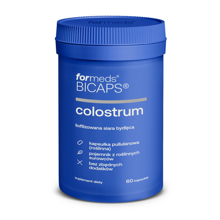ForMeds Bicaps Colostrum Wołowe + Laktoferyna - 60 kapsułek
