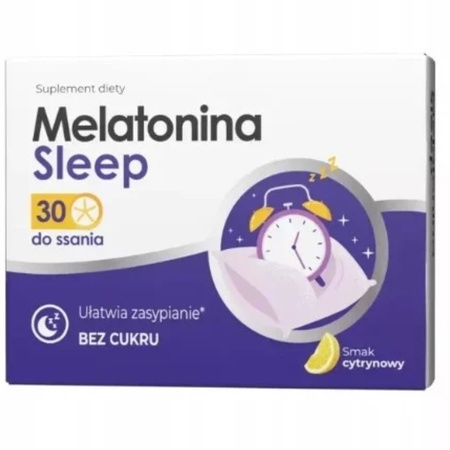 Activlab Melatonina Sleep, smak cytrynowy - 30 tabletek do ssania