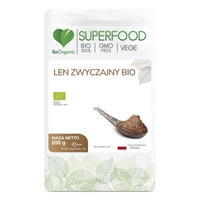BeOrganic Len zwyczajny (Siemię Lniane) BIO - 200g