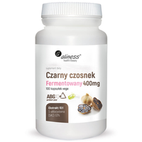 Aliness Czarny Czosnek Fermentowany ABG10+ 400 mg - 100 kapsułek