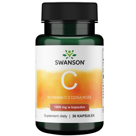 Witamina C 1000 mg z Dziką różą (30 kaps) Swanson