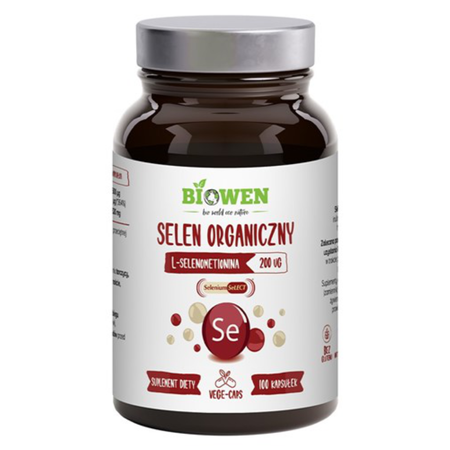 Selen Organiczny (L-selenometionina) Biowen - 100 kapsułek