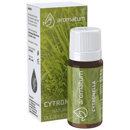 Naturalny Olejek Eteryczny Cytronella Aromatum - 12 ml