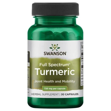 Swanson Turmeric 720 mg Kurkuma - 30 kapsułek