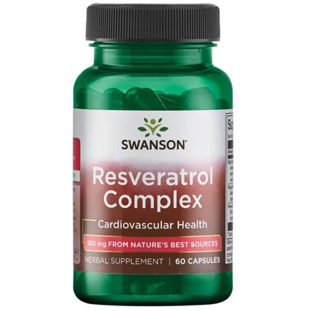 Swanson Resweratrol Complex 180 mg 60 kapsułek