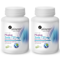 [Zestaw] 2x Maślan Sodu 550 mg Kwas Masłowy 170 mg 100 kapsułek