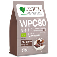 BeOrganic Białko serwatkowe WPC 80 BIO w proszku Kakao - 345g