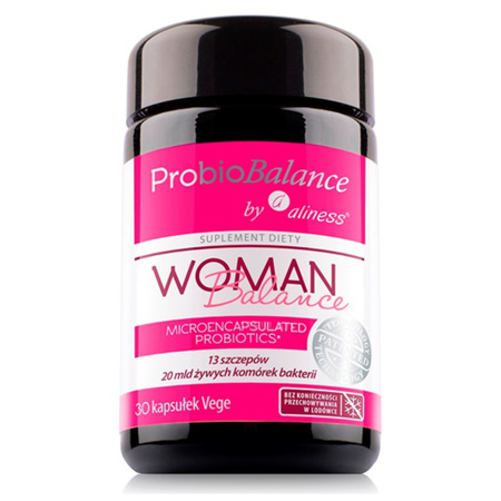 Aliness Probiotyk dla Kobiet ProbioBalance WOMAN Balance 20 mld - 30 kapsułek VEGE
