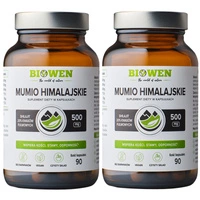 [Zestaw] 2x Biowen Mumio himalajskie Shilajit 500 mg + Witamina C i D3 - 90 kapsułek