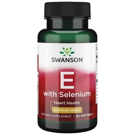 Swanson Witamina E 400 IU + Selen 50 mcg - 90 kapsułek