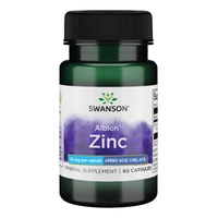 Swanson Albion Cynk Chelatowany 15 mg - 60 kapsułek