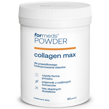 F-COLLAGEN MAX Kolagen Witamina C K2 D3 Kwas Hialuronowy w proszku (30 porcji) ForMeds