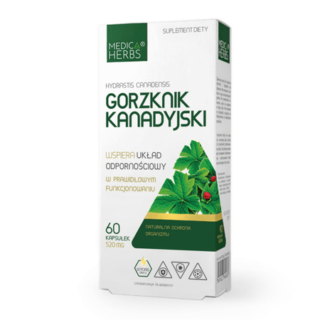 Medica Herbs Gorzknik Kanadyjski 520 mg - 60 kapsułek