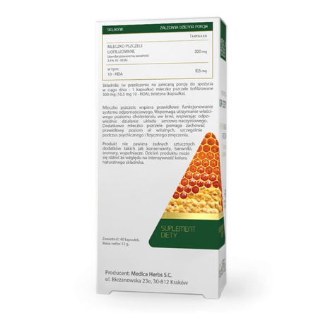 Medica Herbs Mleczko Pszczele 300 mg - 40 kapsułek