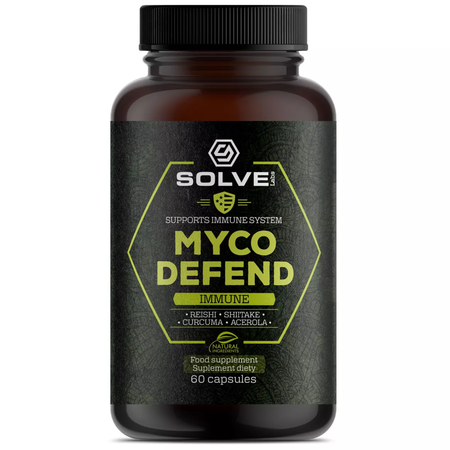 Myco Defend Reishi Cordyceps, Lion's mane i Chaga 60 kapsułek Solve Labs