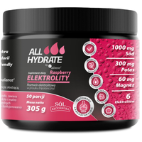 Elektrolity o smaku malinowym ALLHydrate 50 porcji w proszku Aliness