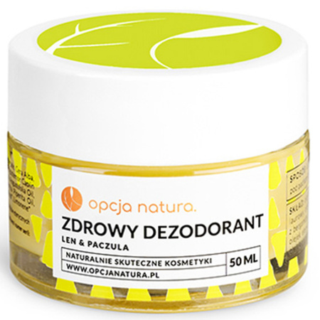 Opcja natura Zdrowy dezodorant Len & Paczula - 50 ml