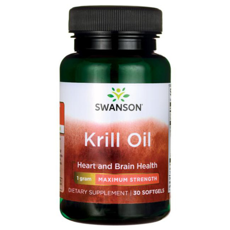 Swanson Krill Oil Olej z Kryla 1000 mg 30 kapsułek