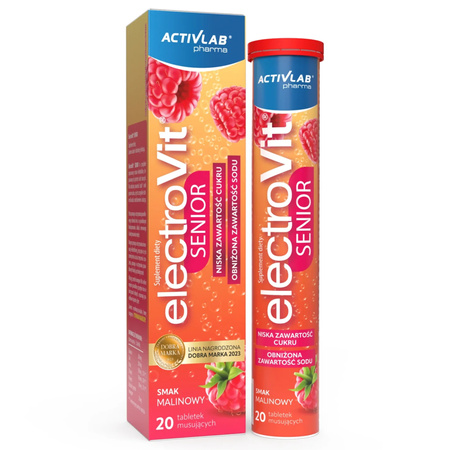 Activlab Pharma ElectroVit Senior - 20 tabletek musujących malinowych