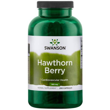 Swanson Głóg Owoce (Hawthorn Berry) 565 mg - 250 kapsułek