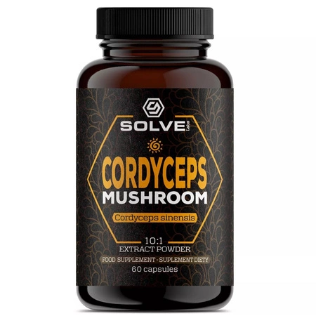 Kordyceps (Cordyceps Sinensis) Ekstrakt 10:1 (60 kaps) Solve Labs