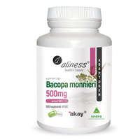 Bacopa monnieri Ekstrakt 50% Bakozydów (100 kaps) Aliness