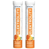 [Zestaw] 2x Activlab Pharma Elektrolity o smaku pomarańczowym - 20 tabletek musujących