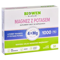 Biowen Magnez z Potasem 1000 mg - 30 kapsułek [Blistry]