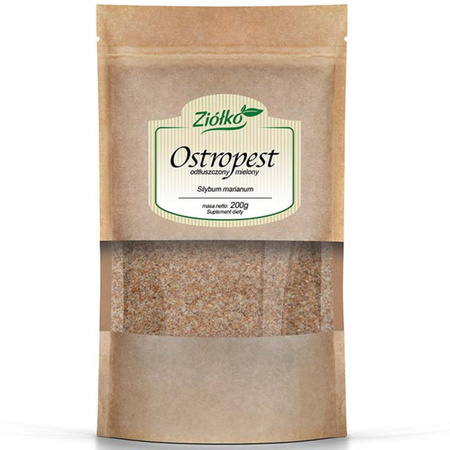 Ziółko Ostropest plamisty Odtłuszczony mielony - 200 g
