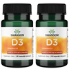[Zestaw] 2x Swanson Witamina D3 4000 IU 90 kapsułek