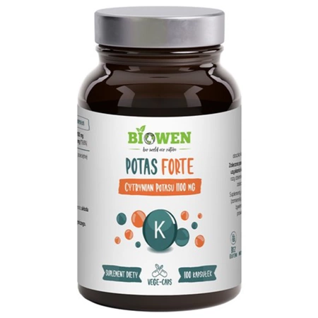 Biowen Potas FORTE Cytrynian potasu 1100 mg 100 kapsułek