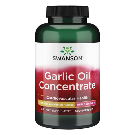 Swanson Olej z Czosnku (Garlic Oil) 1500 mg - 500 kapsułek