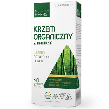 Medica Herbs Krzem organiczny z Bambusa 350 mg - 60 kapsułek