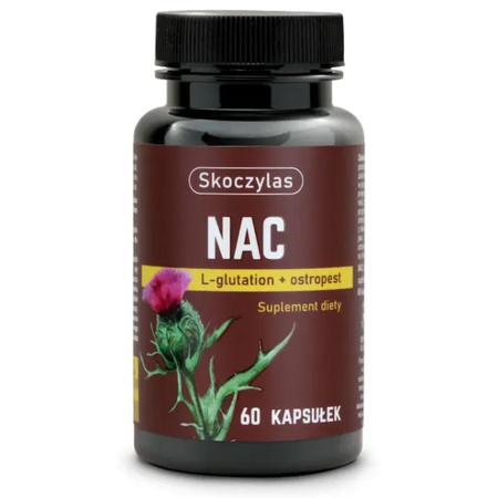Skoczylas NAC + L-Glutation + Ostropest - 60 kapsułek