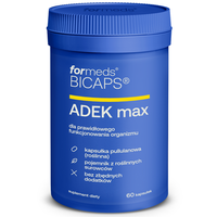 Bicaps ADEK MAX Complex Witamina A D3 4000 j.m E K2 Mk-7 (60 kaps) ForMeds