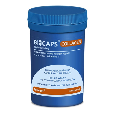 BICAPS Kolagen Typu II + Prolina + Witamina C (60 kaps) ForMeds