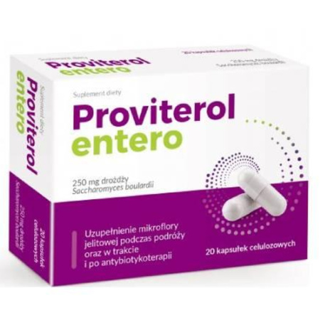 Protego Proviterol ENTERO Saccharomyces Boulardii 5 mld - 20 kapsułek