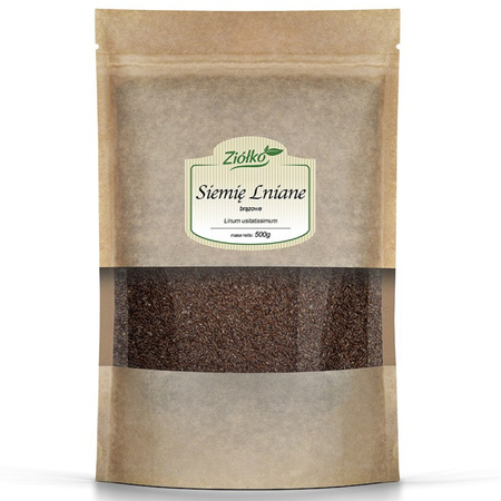 Ziółko Siemię Lniane brązowe Ziarno - 500 g