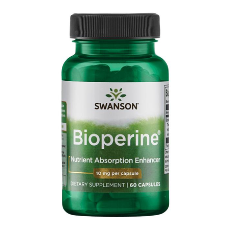 Swanson Piperyna Bioperine 10 mg - 60 kapsułek