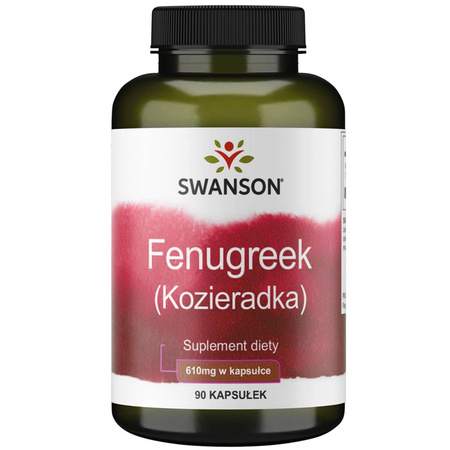 Swanson Kozieradka 610 mg (Fenugreek) 90 kapsułek [TEST WD]