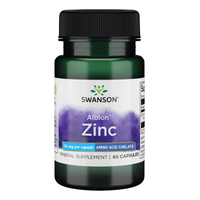 Swanson Albion Cynk Chelatowany 15 mg - 60 kapsułek