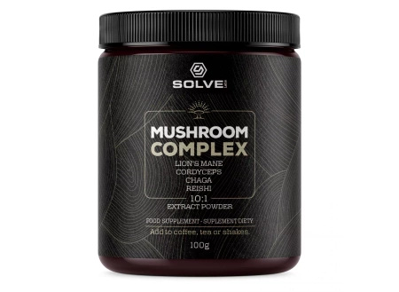 Mushroom Complex (Kompleks grzybów funkcjonalnych) w proszku 100g Solve Labs